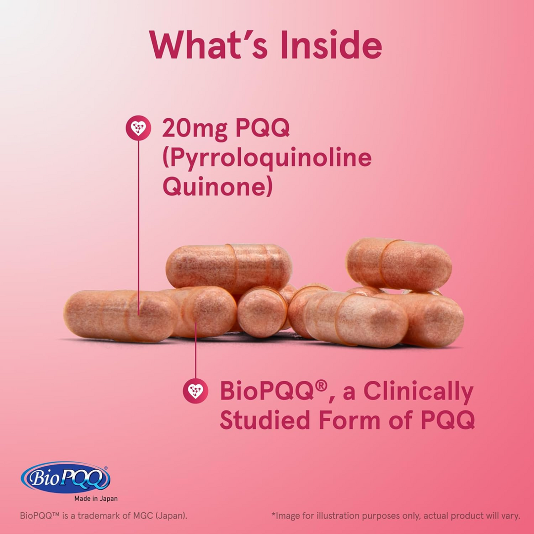 QTY 3 Jarrow Formulas PQQ 20 mg 60 Caps Supports Heart Brain Metabolism Health
