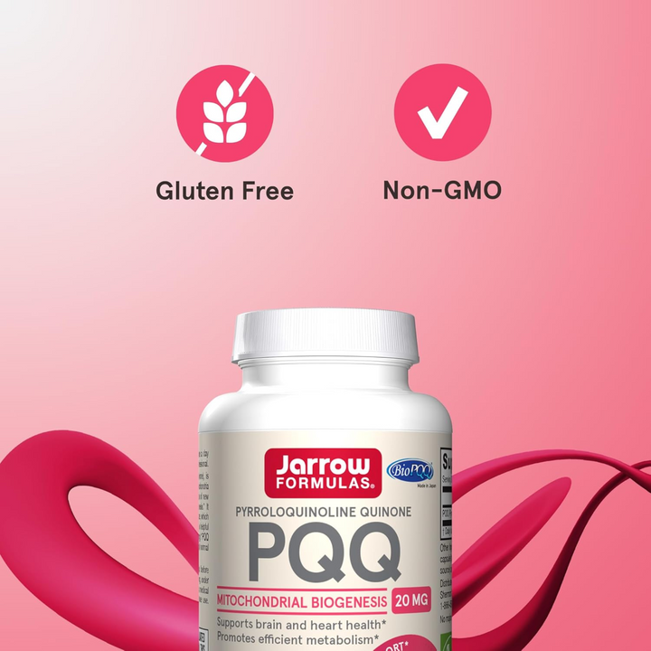QTY 3 Jarrow Formulas PQQ 20 mg 60 Caps Supports Heart Brain Metabolism Health