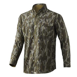 Nomad StretchLite Long Sleeve Shirt Mossy Oak Bottomland Breathable L Size