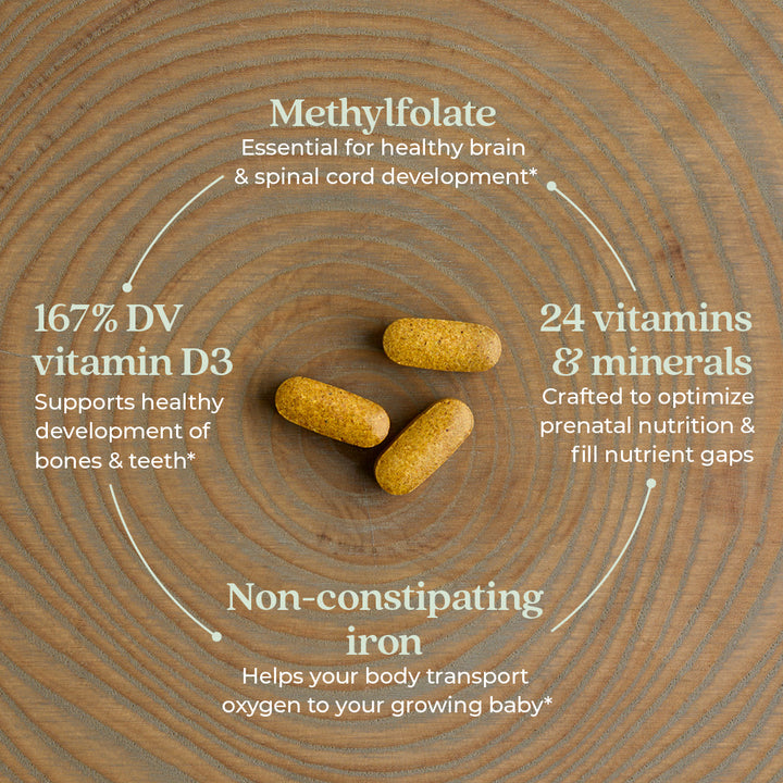 Multivitamínico prenatal de alimentos integrales New Chapter Perfect, 192 comprimidos vegetarianos