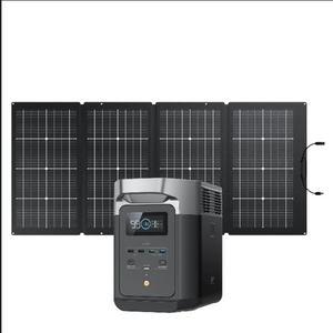 EcoFlow DELTA 2 Portable Power Station 1024Wh + One 220W Solar Panel 2 KIT