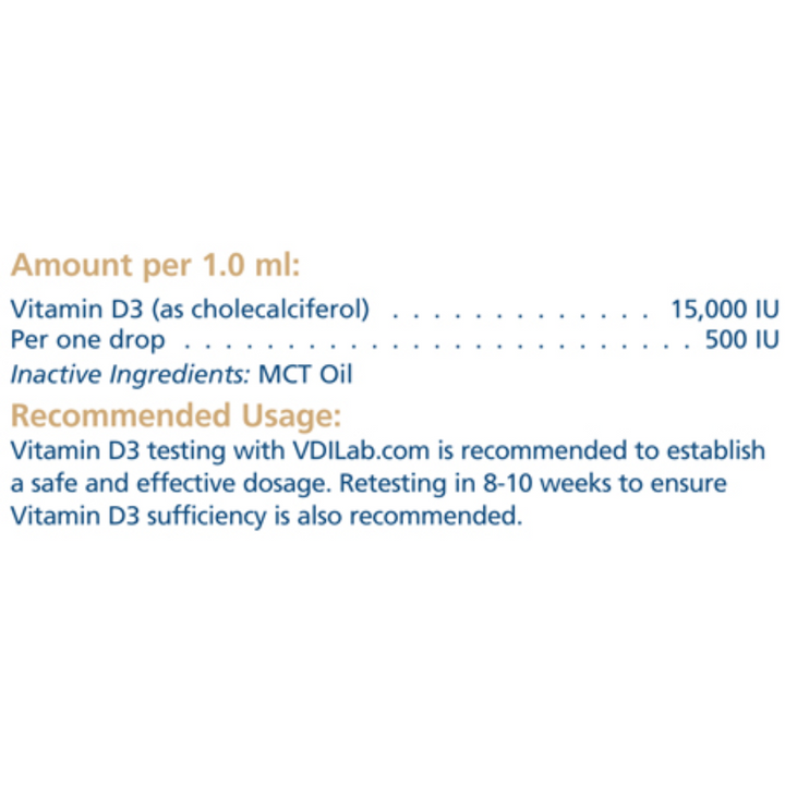 Rx Vitamins For Pets D3 Forte Liquid MCT Oil 2 OZ Vitamin Support for Dogs Cats