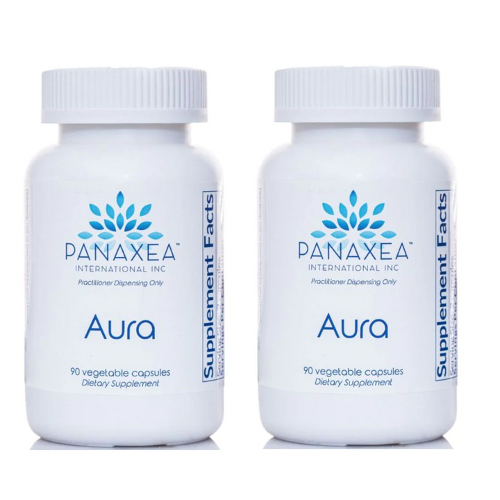 Panaxea Aura 90 cápsulas vegetales de 500 mg (paquete de 2)