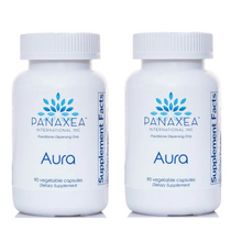 Load image into Gallery viewer, Panaxea Aura 90 x 500mg Vegetable Capsules Dietary Supplement 2 PACK
