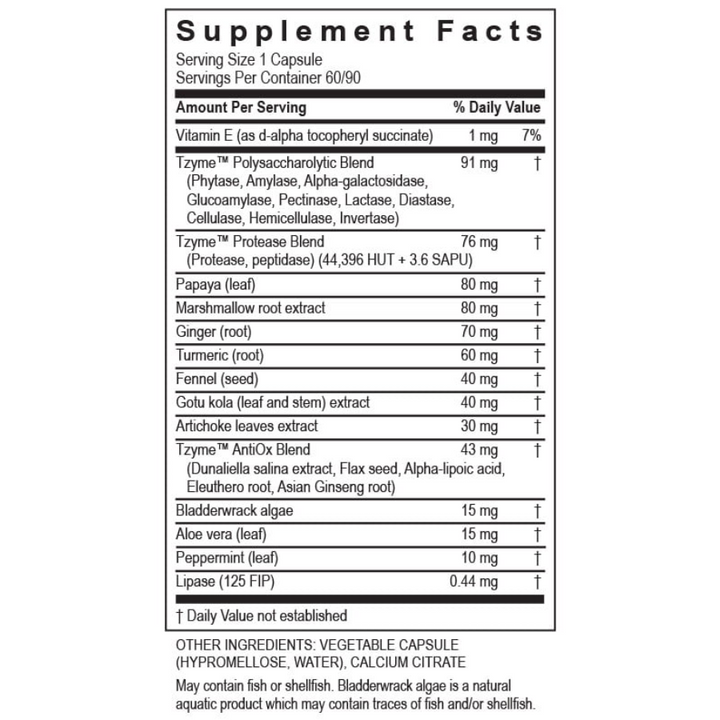 Enzimas de Transformación Gastro Support: Favorece la Salud Digestiva e Intestinal (90 Cápsulas)