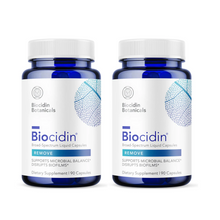 Load image into Gallery viewer, Biocidin Support Microbial Balance &amp; Gut Health Oil Formula 90 Caps 2 PACK
