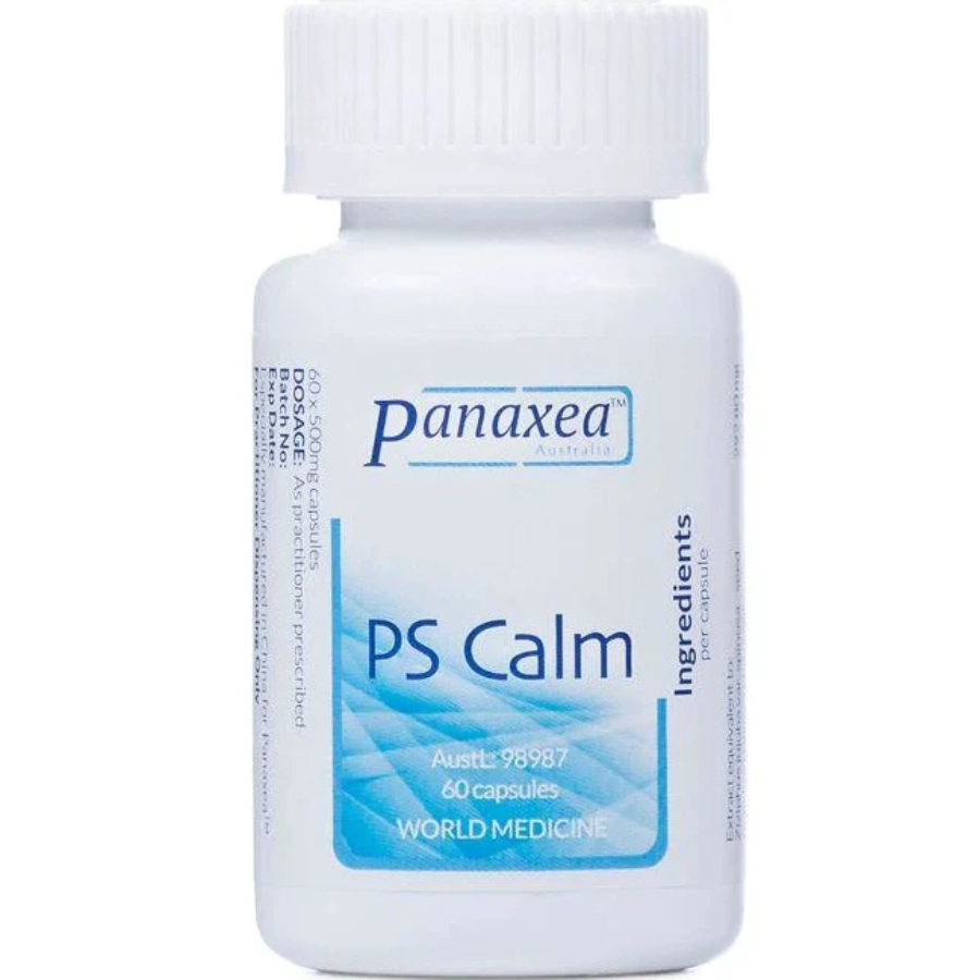 Panaxea PS CALM 60 x 500 mg Capsules For Optimum Cognitive Function