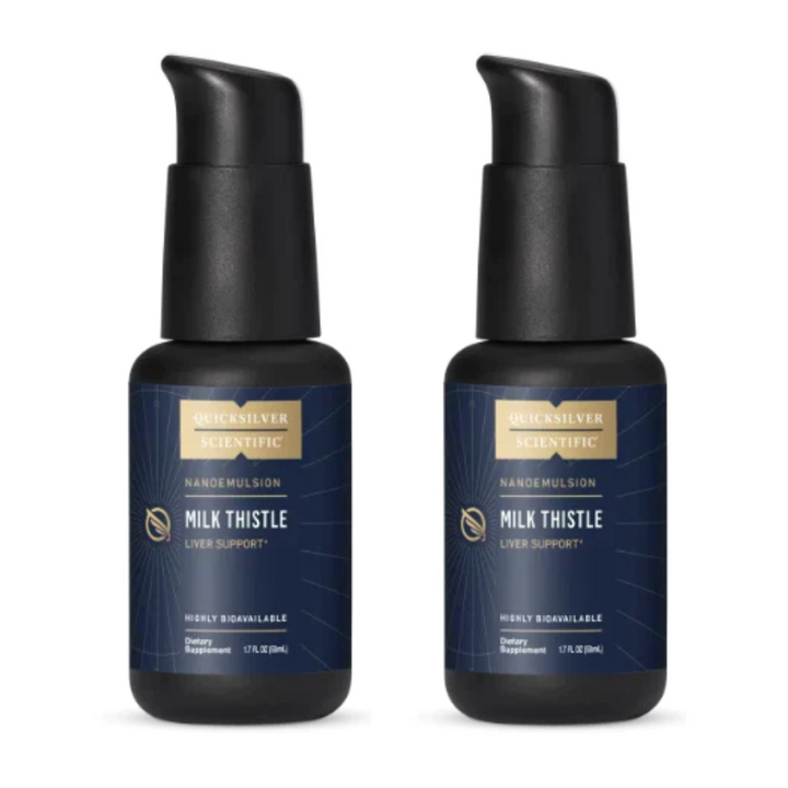 Quicksilver Scientific Nanoemulsified Milk Thistle 2 pack bottles