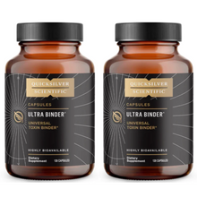 Load image into Gallery viewer, Quicksilver Scientific Ultra Binder Caps 120, detox supplement, 2-pack bottles.
