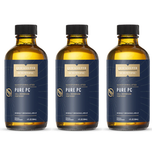 Quicksilver Scientific Pure PC 4 oz bottles 3-pack