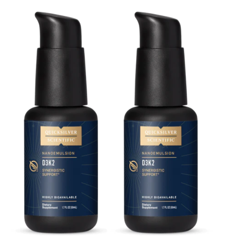 Quicksilver Scientific Vitamin D3/K2 1.7 Oz 2 Pack bottles