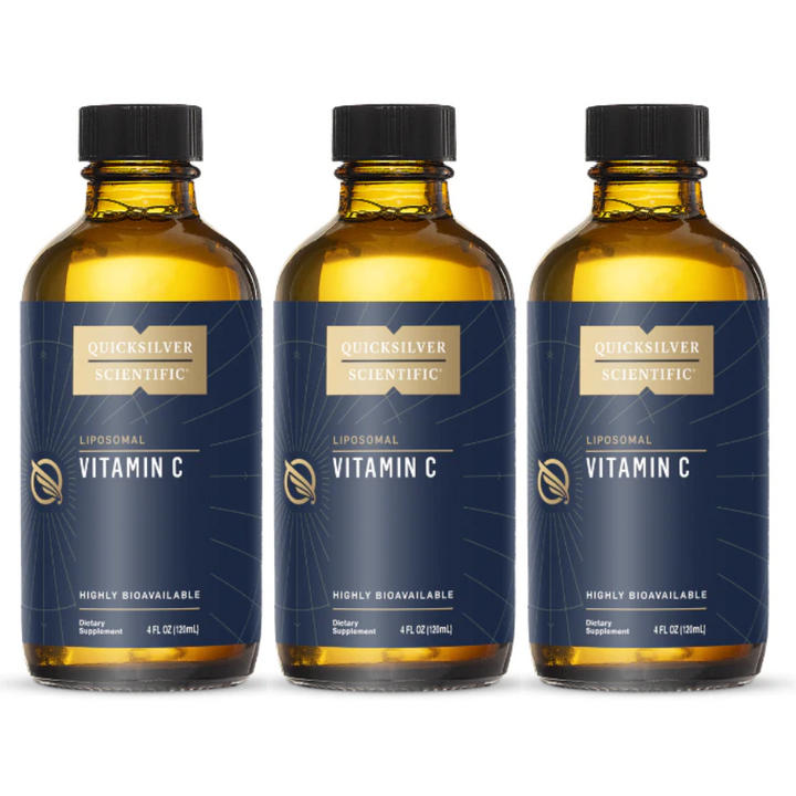Quicksilver Scientific Vitamin C 4 oz liquid 3 pack bottles