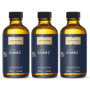 Quicksilver Scientific Vitamin C 4 oz liquid 3 pack bottles