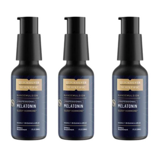 Quicksilver Scientific Liposomal Melatonin High Neuroprotective Dose 3 Pack bottles.