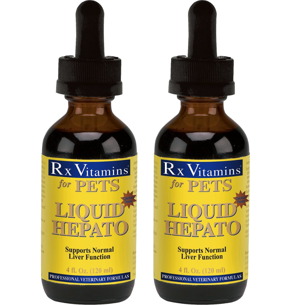 Rx Vitamins For Pets Liquid Hepato Chicken Flavor 4 fl oz for Dogs and Cats