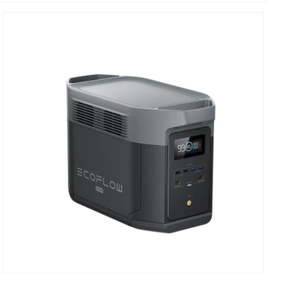 Estación de energía portátil X EcoFlow DELTA 2 Max de 2048 Wh con capacidad LFP y capacidad solar