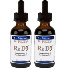 Load image into Gallery viewer, Rx Vitamins For Pets D3 Liquid MTC Oil  2 Ounce
