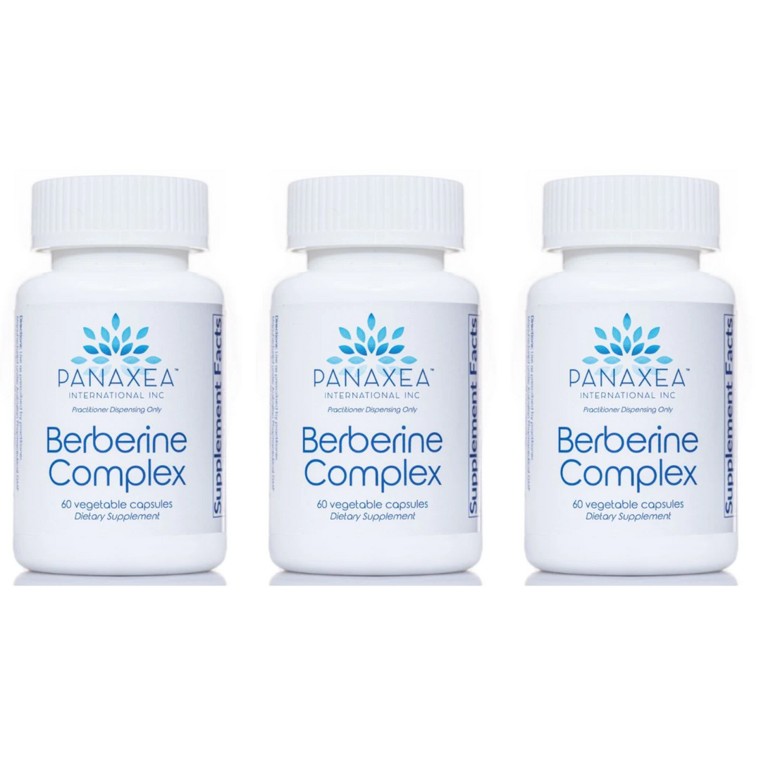 Panaxea Berberine Complex 60 x500mg Vegetable Capsules Dietary Supplement 3 PACK