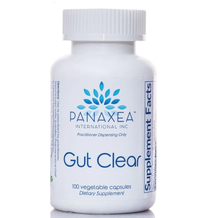 Panaxea GUT CLEAR 100 x 500 mg Vegetable Capsules Dietary Supplement