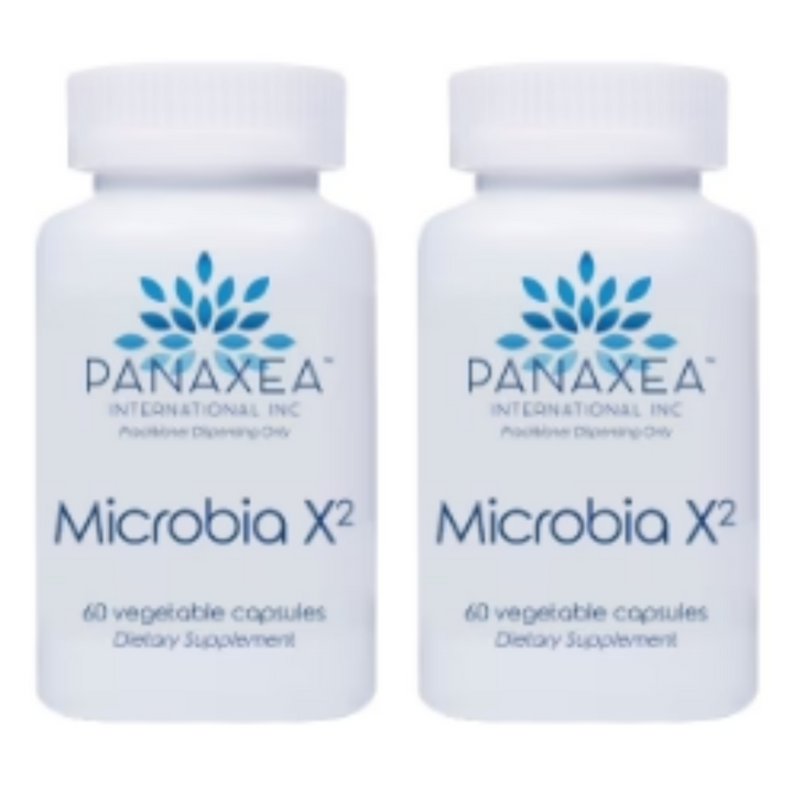 Panaxea Microbia X2 60 Cápsulas Vegetales Suplemento Dietético (Paquete de 2)