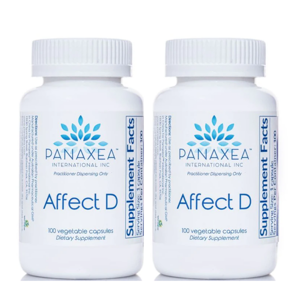 Panaxea Affect D 100 x 500 mg Vegetable Capsules Dietary Supplement 2 PACK