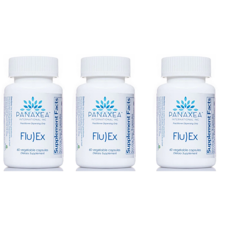 Panaxea FLU)EX 60 cápsulas vegetales de 500 mg (paquete de 3)
