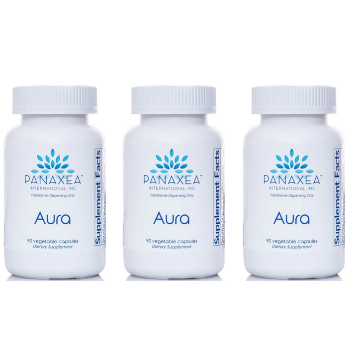 Panaxea Aura 90 cápsulas vegetales de 500 mg (paquete de 3)