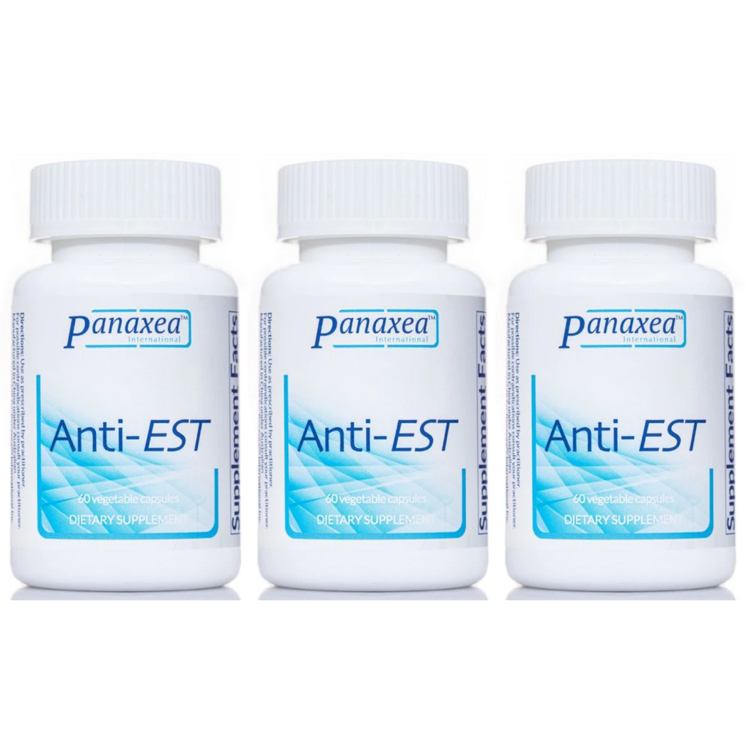 Panaxea Anti-Est 60 x 500 mg Vegetable Capsules Dietary Supplement 3 PACK