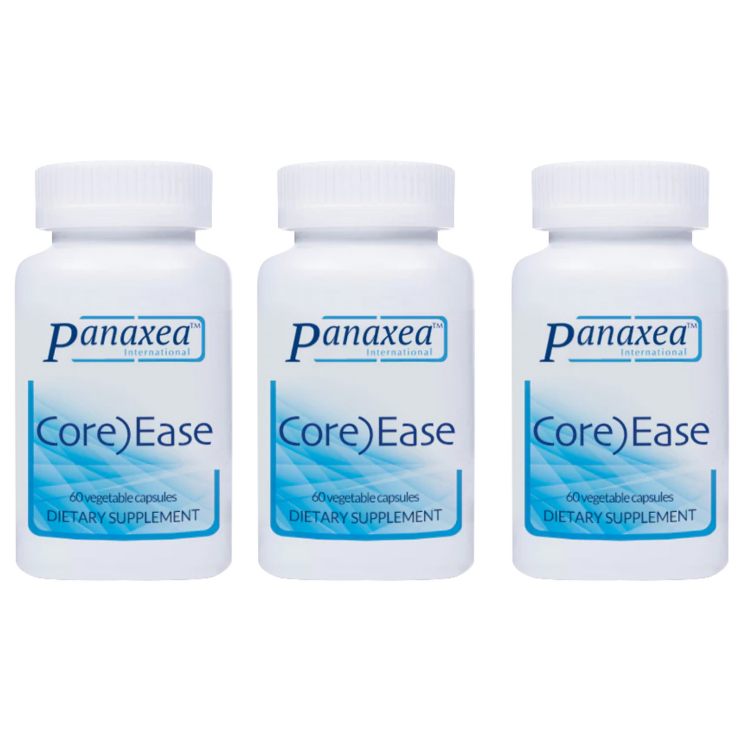 Panaxea CORE)EASE 60 x 500mg Vegetable Capsules Dietary Supplement 3 PACK