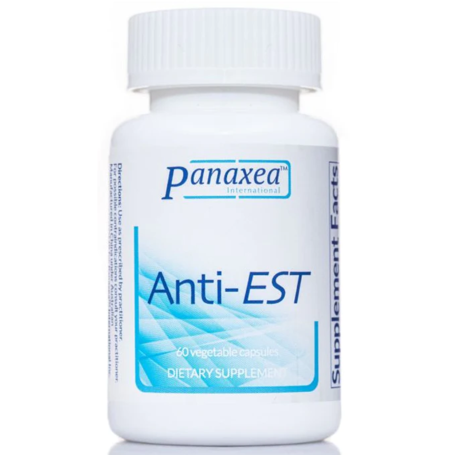 Panaxea Anti-Est 60 x 500 mg Cápsulas Vegetales Suplemento Dietético Paquete de 3