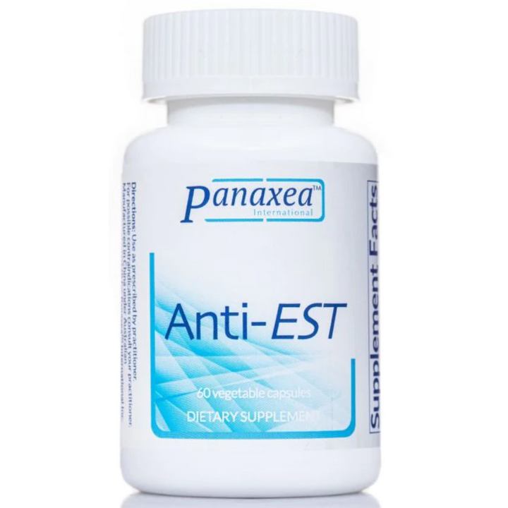 Panaxea Anti-Est 60 x 500 mg Cápsulas Vegetales Suplemento Dietético Paquete de 3