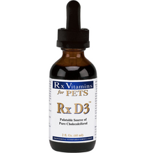 Load image into Gallery viewer, Rx Vitamins For Pets D3 Liquid MTC Oil  2 Ounce 3 PACK
