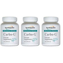 Load image into Gallery viewer, Transformation Enzymes Carbo-G 3-pack, 180 capsules for gut health and digestion.
