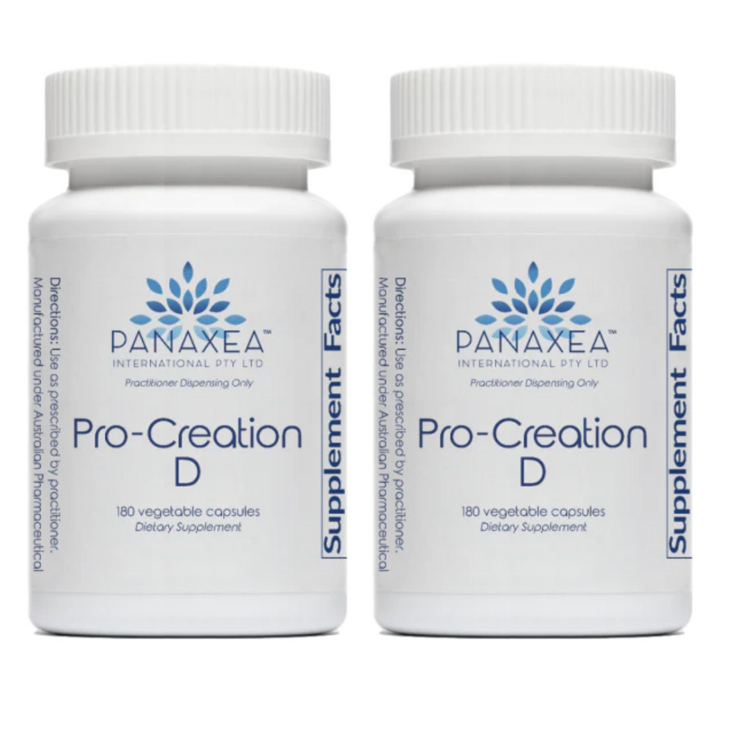 Panaxea PRO CREATION D 180 x 500 mg Capsules Dietary Supplement 2 PACK