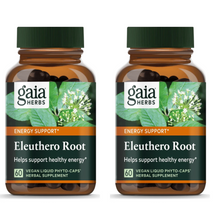 Load image into Gallery viewer, Gaia Herbs Eleuthero Root 60 Vegan Liquid Phyto-Capsules Adaptogen Herbal 2 PACK
