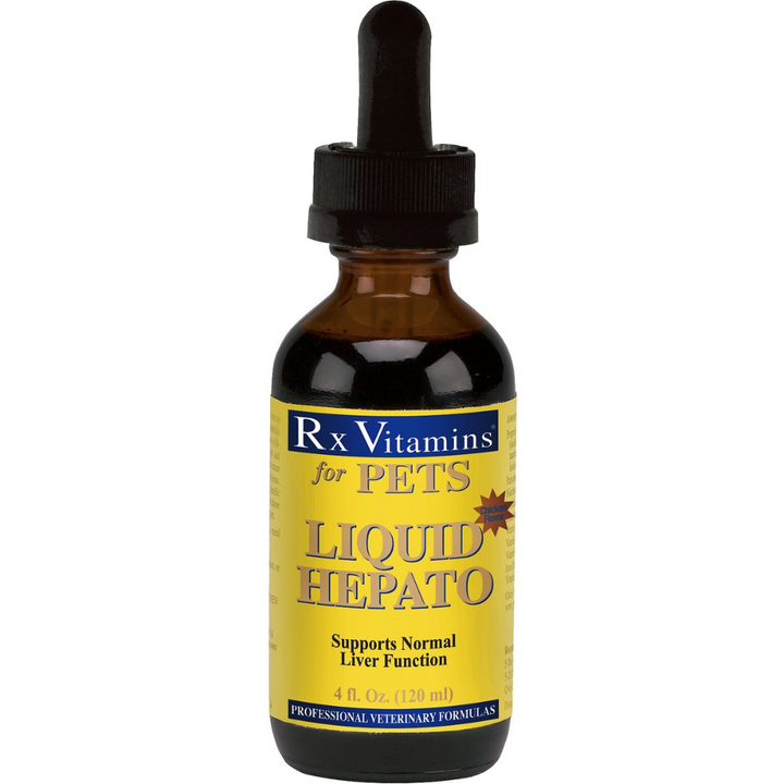Rx Vitamins For Pets Liquid Hepato Chicken Flavor 4 fl oz for Dogs and Cats