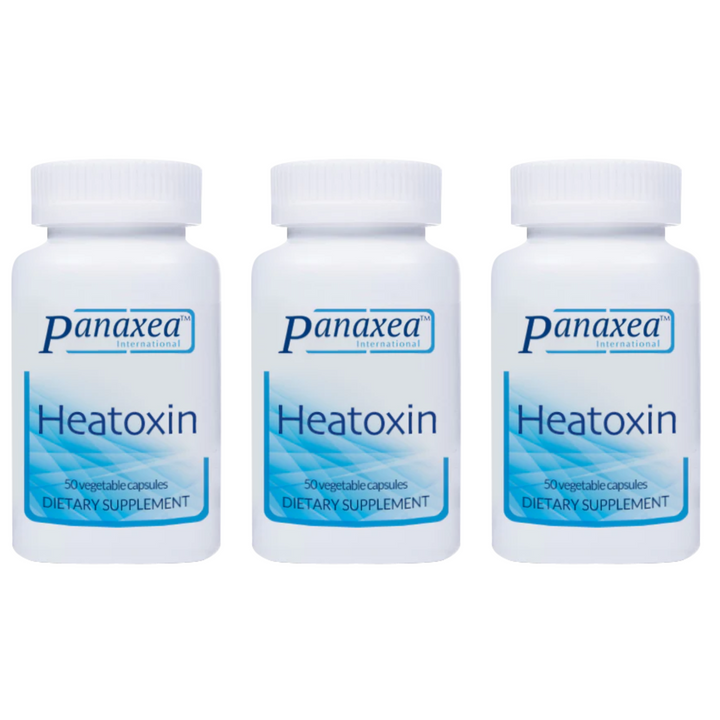 Panaxea HEATOXIN 50 x 500 mg Vegetable Capsules Dietary Supplement 3 PACK