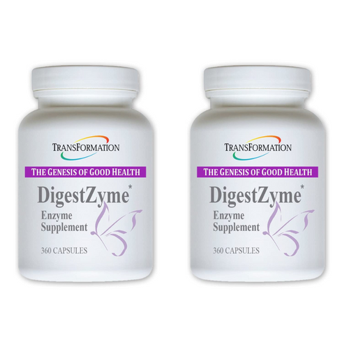 Transformation Enzymes DigestZyme Prebiotic Probiotic Digestive, 360 Capsules, 2 Pack, aids digestion and boosts immunity.