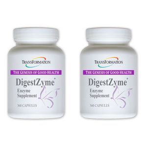 Transformation Enzymes DigestZyme Prebiotic Probiotic Digestive, 360 Capsules, 2 Pack, aids digestion and boosts immunity.