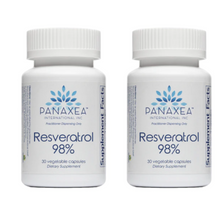 Load image into Gallery viewer, Panaxea RESVERATROL 98% 30 x 200 mg Capsules Dietary Supplement 3 PACK
