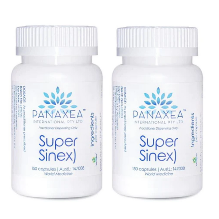 Panaxea SUPER SINEX) 60 x 500 mg Vegetable Capsules Dietary Supplement 3 PACK