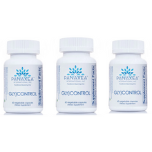 Load image into Gallery viewer, Panaxea GLY)CONTROL 60 x 500 mg Vegetable Capsules Dietary Supplement 3 PACK
