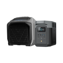 Load image into Gallery viewer, EcoFlow WAVE 2 Air Conditioner and DELTA 2 Portable Generator Power Station combo, featuring fast cooling and heating, installation-free design.
