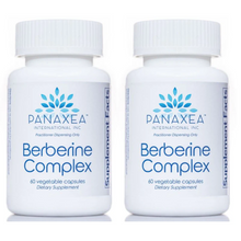 Load image into Gallery viewer, Panaxea Berberine Complex 60 x500mg Vegetable Capsules Dietary Supplement 2 PACK
