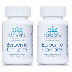 Panaxea Berberine Complex 60 x500mg Vegetable Capsules Dietary Supplement 2 PACK