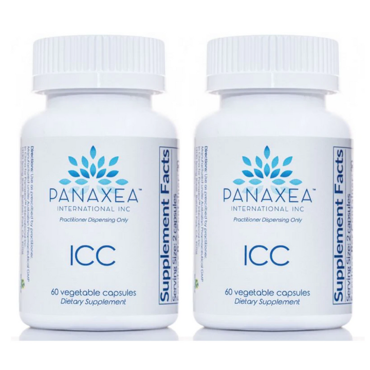 Panaxea ICC 60 cápsulas vegetales de 500 mg (paquete de 3)