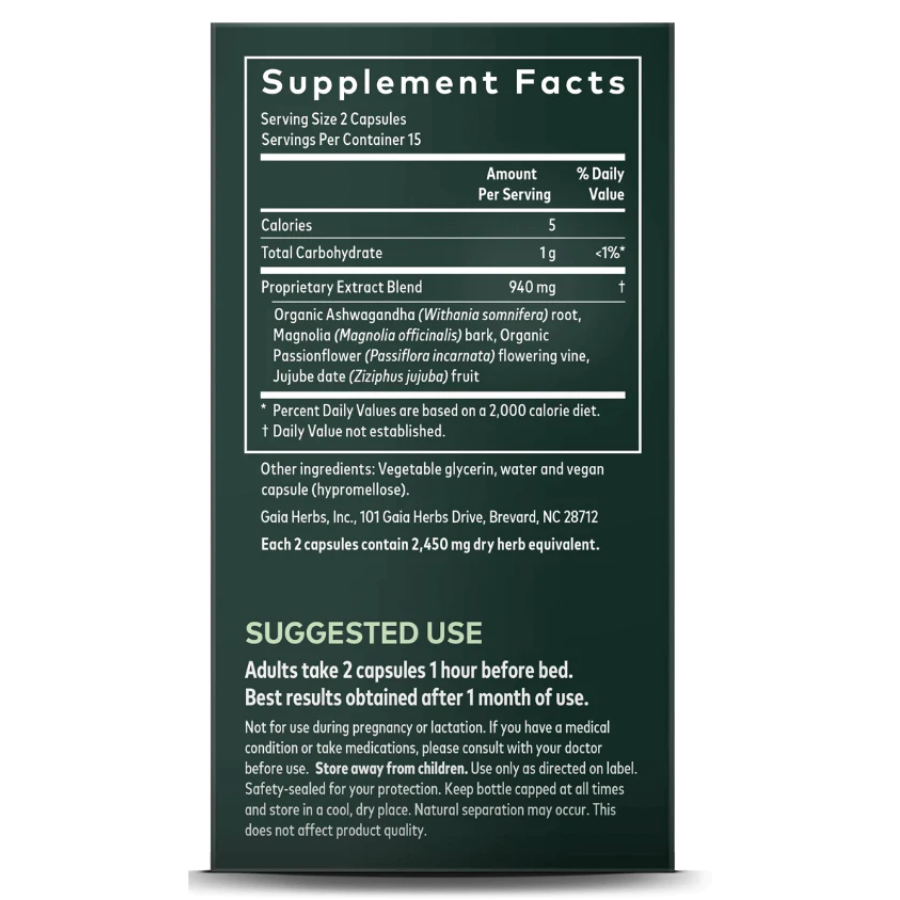 Gaia Herbs SleepThru 60 cápsulas: suplemento para un sueño reparador