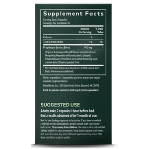 Gaia Herbs SleepThru 60 Capsules Supplement Supports Restful Sleep