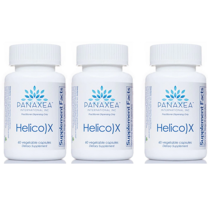 Panaxea HELICO)X 60 x 500 mg Vegetable Capsules Dietary Supplement 3 PACK