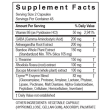 Load image into Gallery viewer, Supplement Facts for Transformation Enzymes Transcendence Formula Rezen Dietary Supplement 90 Caps
